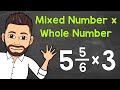 Multiplying Mixed Numbers with Whole Numbers