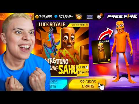 ¡CONSIGO A TUNG TUNG TUNG SAHUR EN FREE FIRE RAPIDO Y GRATIS CON ESTE TRUCO! 🔥 * TIENE PODERES * 🔥