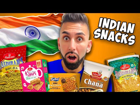 Trying INDIAN SNACKS for the first time!!!