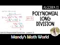 Dividing Polynomials with Long Division Techniques