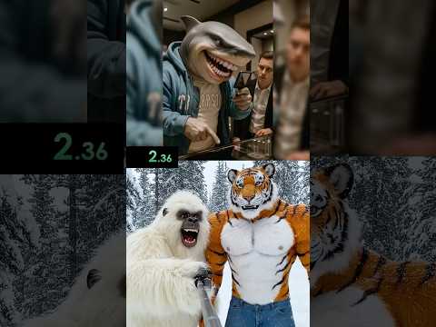 Yeti and Tigerman - Missing Dance Songs brainrot ๐ PART 1 #brainrot #funny