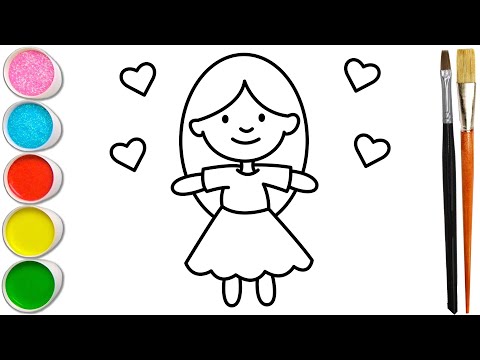 Cute Doll Drawing / How To Draw a Doll Step by Step / Gudiya ka Chitra Banana Sekhein