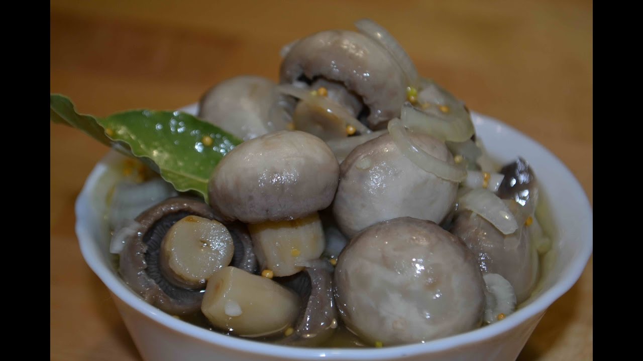 Домашние Маринованные Шампиньоны Pickled Mushrooms