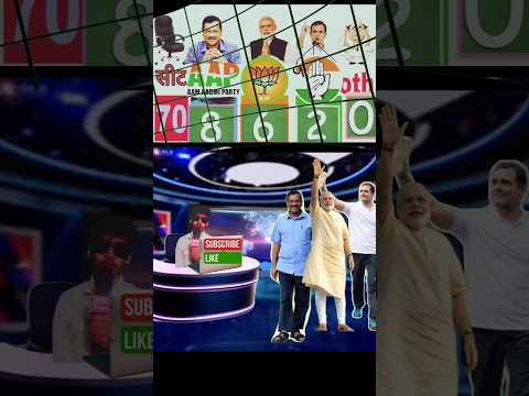 दिल्ली विधानसभा चुनाव में जीतेगी या पार्टी? #kejriwal #rahulgandhi #delhi #exitpoll #viralvideo