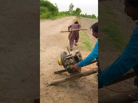 Powerfull Man With Diesels engine starter 😭 #viral #shorts