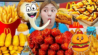 ASMR MUKBANG🍔 Lotteria HAMBURGER EATING SHOW by HIU 하이유