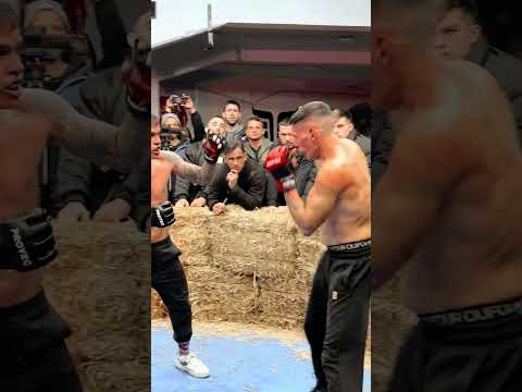 ¡Una batalla feroz de boxeo en guantes de MMA en Argentina #combatsport #fighter #deportes  #battle