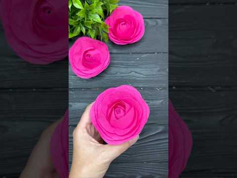 How to make Easy Tissue Paper Flowers DIY Paper Craft Tutorial 