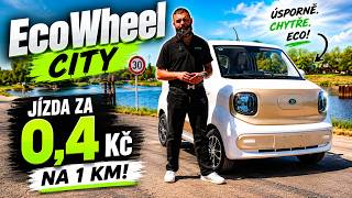 Elektromobil do města EcoWheel City - jízda za 0,4kč na 1km - nejlevnější elektromobil na trhu?