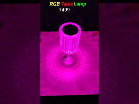 Crystal Table lamp | Amazing Table Lamp | 16 Color Changing RGB Touch lamp #shorts #short #rgb