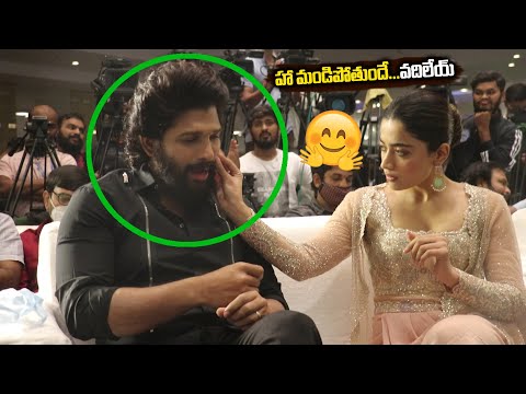 Rashmika Funny Moments On Allu Arjun | Pushpa Press Meet | Friday Poster