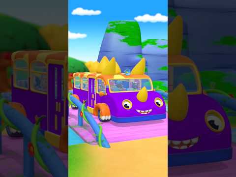 Wheels On The Bus #shorts #vehicles #rhymes #vehicles