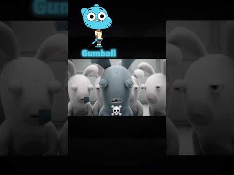 Rabbid x Gumball#rabbid#rabbids#rabbidsinvasion#skull#funk#edit#shorts#viral#viralvideo#jjk