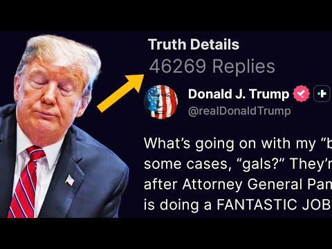 Trump RATIOED & DESTROYED on his OWN PLATFORM!