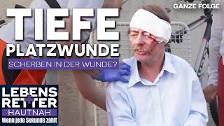Fahrradfahrer stürzt auf den Kopf: Schwere der Verletzungen zunächst unklar! | Lebensretter hautnah