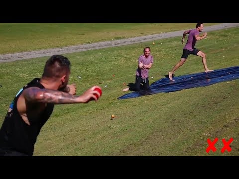 FRUIT NINJA SLIP N SLIDE!
