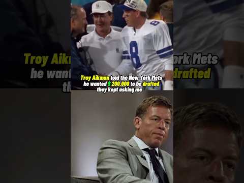 Troy Aikman was almost drafted to the Mets 😳 #nfl #shorts #shortsyoutube #youtubeshorts