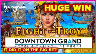 Big Bet → HUGE! Dollar Storm Fight for Troy Slots!! Downtown Grand Las Vegas!