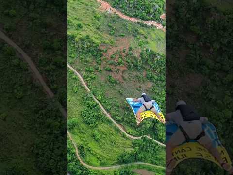 Carpet Dreams and Skydiving Reality. #BaseJumping #ParachuteStunt #AdrenalineRush #CarpetJump