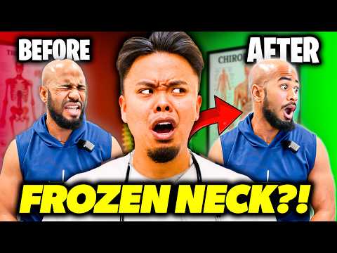 COULDN'T **TURN HIS NECK** FOR 7+ YEARS! 😱 | Asmr Chiropractic Crunchy Cracking Vlog | Dr Tubio