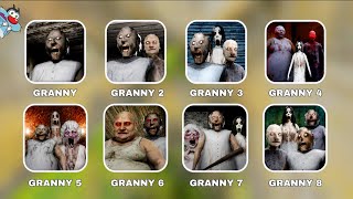 GRANNY 1 2 3 4 5 6 7 8 DOOR ESCAPE! VS GAMEPLAY WITH OGGY & JACK