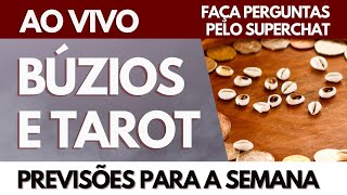 🔴 PERGUNTE: BÚZIOS E TAROT 🔮 Tarde Espiritual | Previsões, revelações e conselhos AO VIVO ❤️
