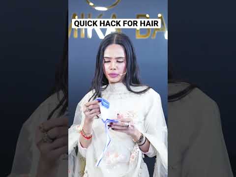 Quick hack for a makeup artist to start makeup if the hair stylist is late