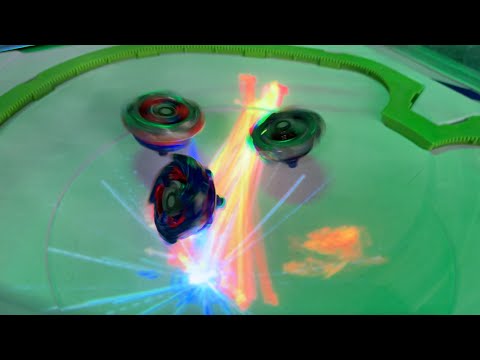 TRIPLE SHOOTOUT in Beyblade X XR STADIUM - Khrome's Impact Drake VS Cobalt Drake & Cobalt Dragoon