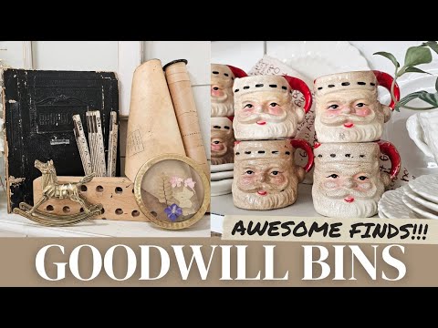 How did these AMAZING pieces end up at the Goodwill bins • Thrifting for home decor