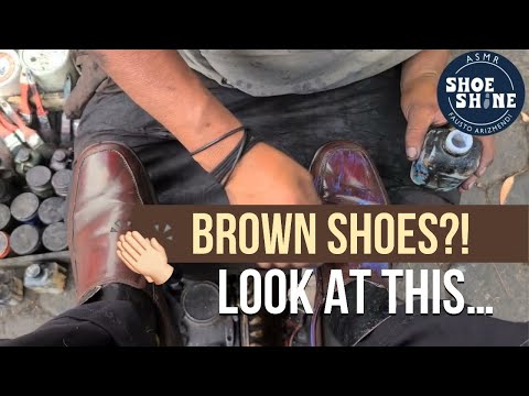 S8E60 The Brown Shoes in Tlahuac #ASMR #shoeshine #faustoarizmendi