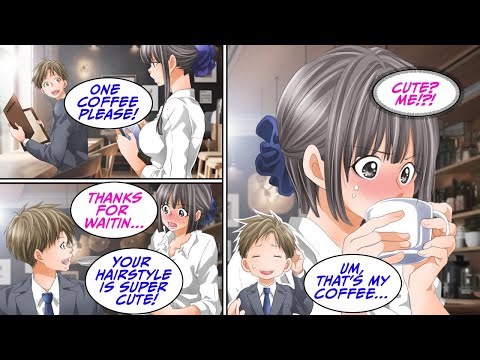 [Manga Dub] When I complimented the unfriendly but beautiful waitress's hair [RomCom]