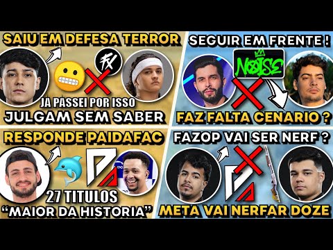 BAK SAI EM DEFESA TERROR ! TR3T4: METEBALA RESPONDE FAC ! NOISE FAZ FALTA ? FAZOP PODE SER NERFADA ?