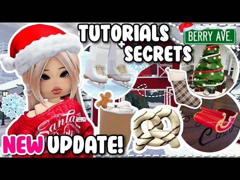 **CHRISTMAS UPDATE** TUTORIALS + MUST KNOW SECRETS BERRY AVENUE UPDATE 41 🎄🎅