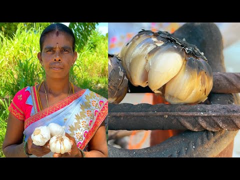 Garlic Rasam Making Village Style Recipe #villagemomrecipes