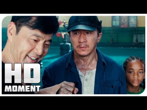 Мистер Хан и Дре пришли к Мастеру Ли - Каратэ-пацан (2010) - Момент из фильма