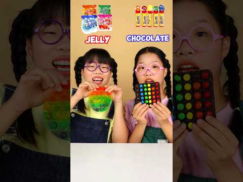 컬러 젤리 #shorts #twinroozi #colorfood #jelly