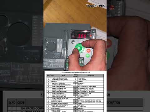 Vfd parameter setting Schneider A To Z Process in Hindi