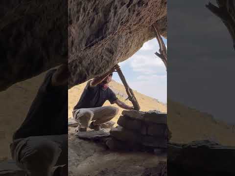 Building a permanent and resistant shelter in the heart of the mountain|#shorts #short