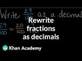 Converting Fractions to Decimals