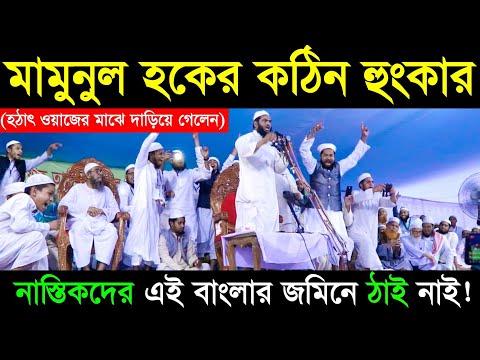 আল্লামা মামুনুল হক সাহেবের কঠিন হুংকার | Bangla Waz 2019 | Jadid Media