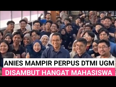 DI UGM, ANIES MAMPIR KE PERPUSTAKAAN DAN BERBAGI ILMU MAHASISWA TEKNIK MESIN INDUSTRI