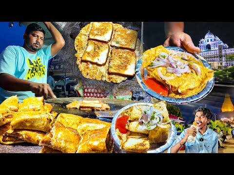 Egg Omlette Parotta Roll | Bread Omlette | Anda Wala Paratha | NEW Secretariat Street Food Hyderabad