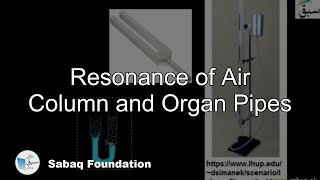Resonance of Air Column and Organ Pipes