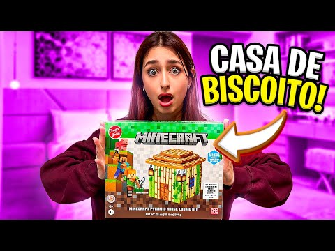 FiZEMOS UMA CASA COMESTíVEL DE MiNECRAFT!!!!