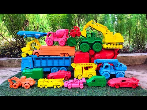 Mobil Mobilan Oleng Mencari Mobil Balap, Tank Baja, Bus Telolet, Excavator, Motor Balap Part 11