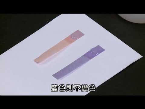 以石蕊試紙檢驗水溶液的酸鹼性 - YouTube