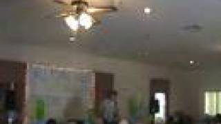 Drew Poppelreiter singing for Pleasant Hills Nursing Home