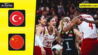 Türkiye - Çin - Maç Özeti | FIVB Voleybol Kadınlar Uluslar Ligi