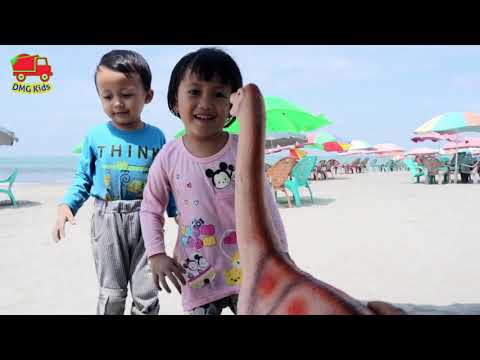 Mainan Anak - Mencari mainan Dinosaurus di Dalam Pasir - Dinosaurs for Kids