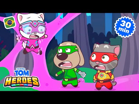 🦸 Heróis em apuros 😬 Talking Tom Heroes (Coletânea de Animações)